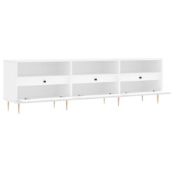 Meuble TV blanc 150x30x44,5 cm bois d'ingénierie 583030583030
