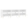 Meuble TV blanc 150x30x44,5 cm bois d'ingénierie 583030583030