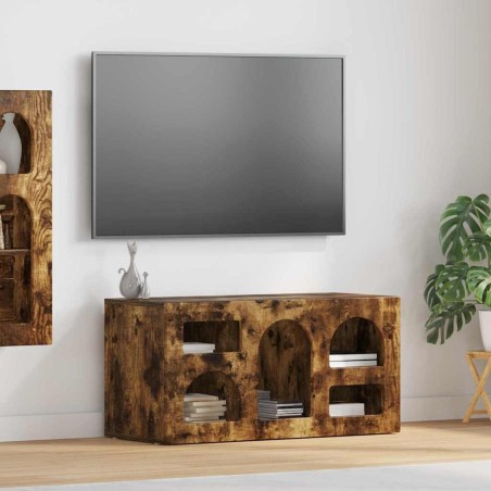 Meuble TV ELST 80 x 35 x 40 cm Chêne fumé Bois d'ingénierie 583031583031