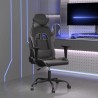 Chaise de jeu de massage Noir et gris Similicuir 583033583033