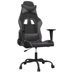 Chaise de jeu de massage Noir et gris Similicuir 583033583033