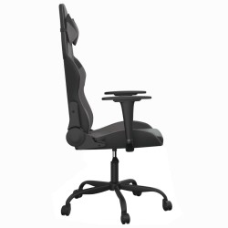 Chaise de jeu de massage Noir et gris Similicuir 583033583033