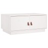 Table basse Blanc 80x50x35 cm Bois massif de pin 583039583039