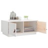 Table basse Blanc 80x50x35 cm Bois massif de pin 583039583039