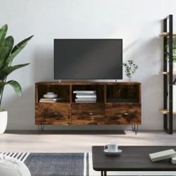 Meuble TV chêne fumé 102x36x50 cm bois d'ingénierie 583048583048