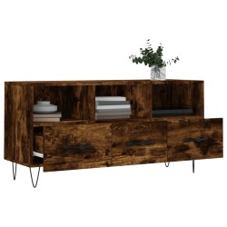 Meuble TV chêne fumé 102x36x50 cm bois d'ingénierie 583048583048