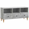Meuble TV Gris Béton 102 x 34,5 x 50 cm Bois d’ingénierie 583049583049