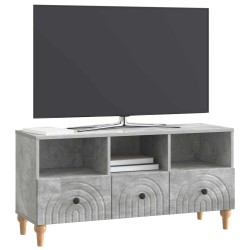 Meuble TV Gris Béton 102 x 34,5 x 50 cm Bois d’ingénierie 583049583049