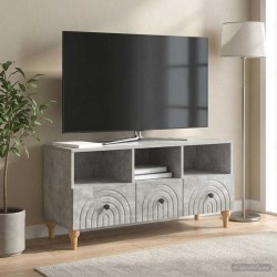 Meuble TV Gris Béton 102 x 34,5 x 50 cm Bois d’ingénierie 583049583049