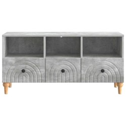 Meuble TV Gris Béton 102 x 34,5 x 50 cm Bois d’ingénierie 583049583049