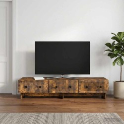 Meuble TV Chêne fumé 147 x 34,5 x 30 cm Bois d'ingénierie 583050583050