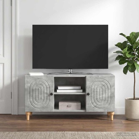 Meuble TV Gris béton 102 x 34,5 x 50 cm Bois d'ingénierie 583051583051
