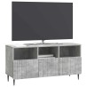 Meuble TV Gris béton 102 x 34,5 x 50 cm Bois d'ingénierie 583052583052