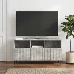 Meuble TV Gris béton 102 x 34,5 x 50 cm Bois d'ingénierie 583052583052