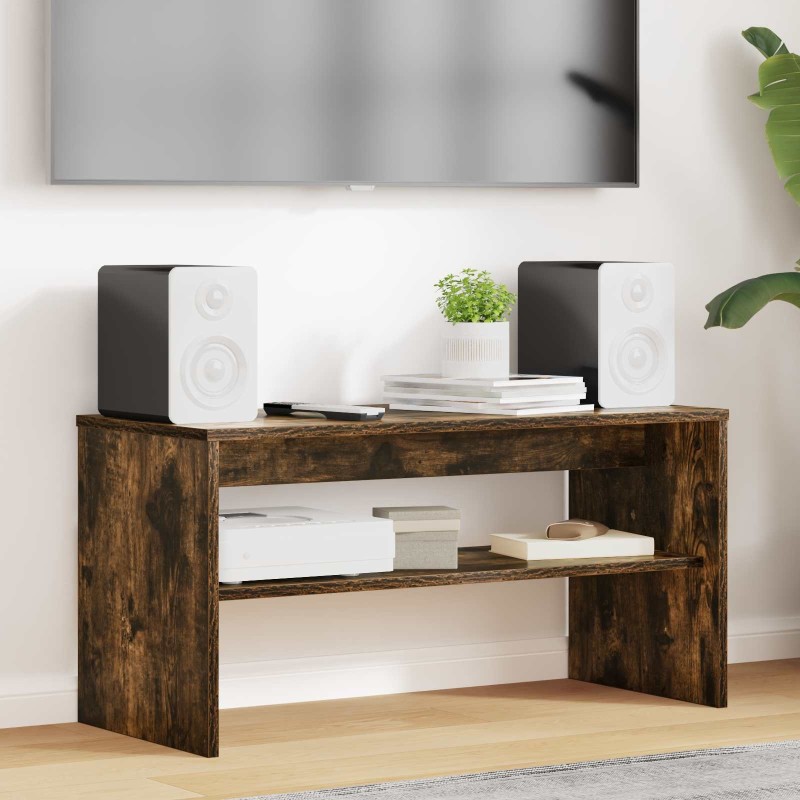 Meuble TV Chêne fumé 80 x 35 x 40 cm Bois d'ingénierie 583053583053