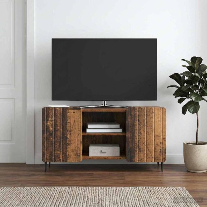 Meuble TV Bois ancien 102 x 34,5 x 52 cm Bois d'ingénierie 583055583055