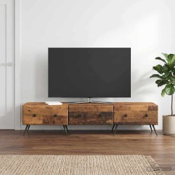 Meuble TV Bois ancien 147 x 34,5 x 30 cm Bois d'ingénierie 583058583058
