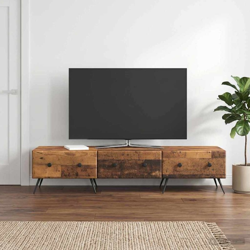 Meuble TV Bois ancien 147 x 34,5 x 30 cm Bois d'ingénierie 583058583058