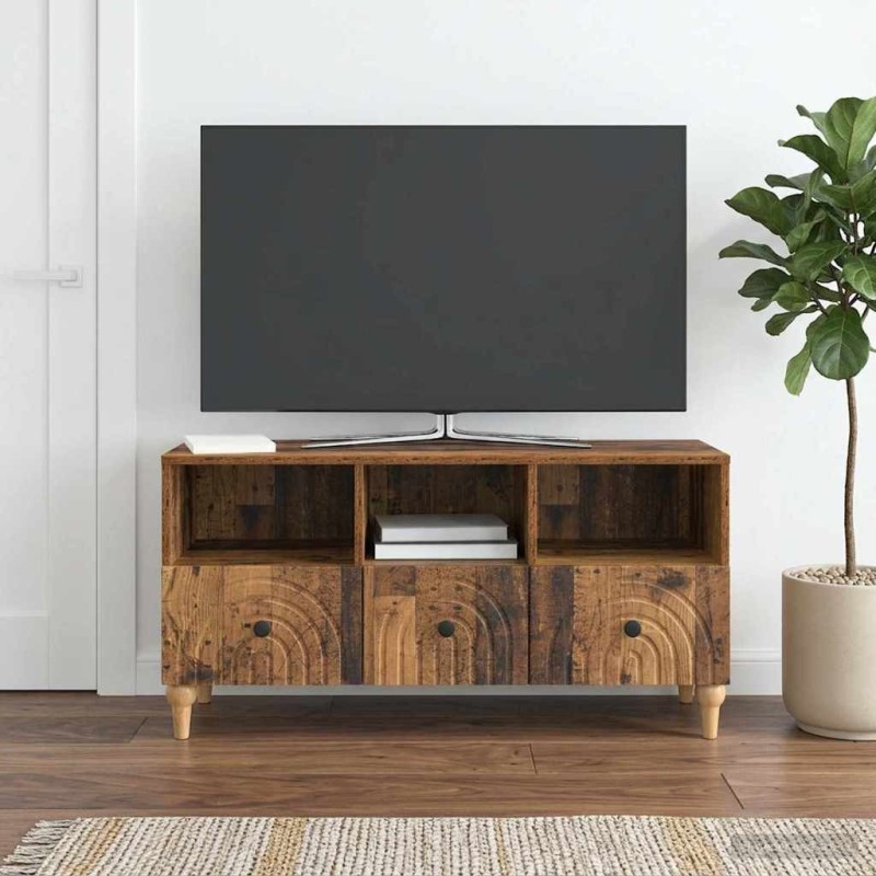 Meuble TV Bois ancien 102 x 34,5 x 50 cm Bois d’ingénierie 583064583064