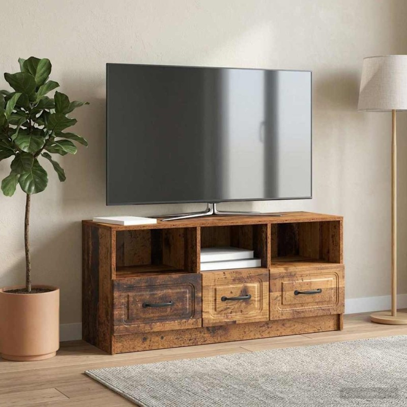 Meuble TV Bois ancien 102 x 34,5 x 47 cm Bois d'ingénierie 583065583065
