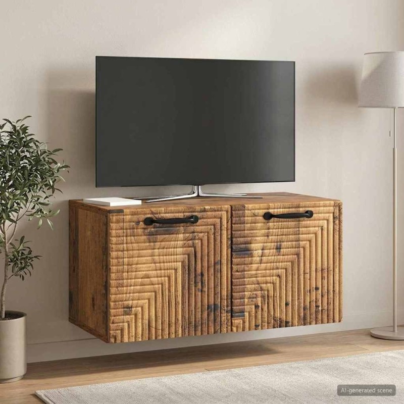 Meuble TV mural Bois ancien 59,5 x 31 x 30 cm Bois d'ingénierie 583069583069