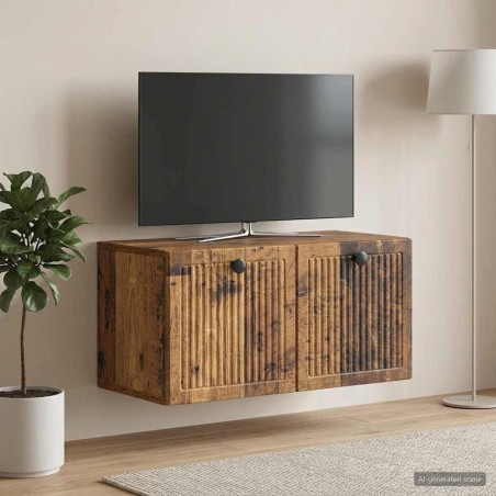 Meuble TV mural Bois ancien 59,5 x 31 x 30 cm Bois d'ingénierie 583071583071
