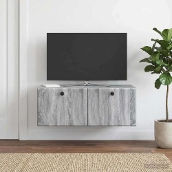 Meuble TV mural 78,5 x 41 x 30 cm Sonoma gris Bois d'ingénierie 583079583079