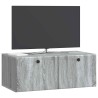 Meuble TV mural 78,5 x 41 x 30 cm Sonoma gris Bois d'ingénierie 583079583079