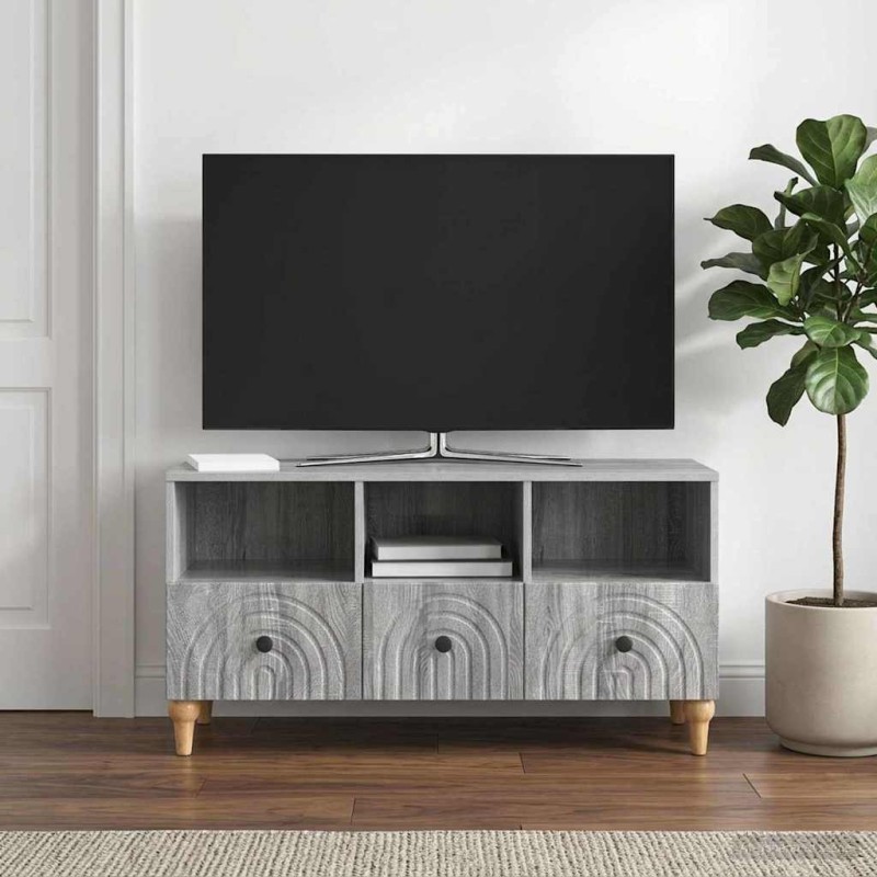 Meuble TV Gris Sonoma 102 x 34,5 x 50 cm Bois d’ingénierie 583082583082