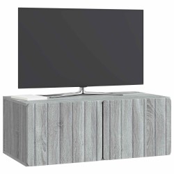 Meuble TV mural 78,5 x 41 x 30 cm Sonoma gris Bois d'ingénierie 583083583083