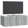 Meuble TV mural 78,5 x 41 x 30 cm Sonoma gris Bois d'ingénierie 583083583083