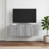 Meuble TV mural 78,5 x 41 x 30 cm Sonoma gris Bois d'ingénierie 583083583083