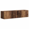 Meuble TV mural 2 pcs Bois Ancien 60 x 31 x 29,5 cm 583093583093