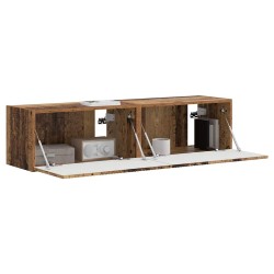 Meuble TV mural 2 pcs Bois Ancien 60 x 31 x 29,5 cm 583093583093