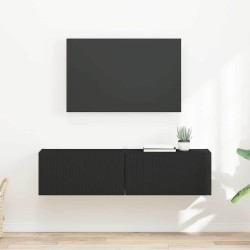 Meuble TV mural 2 pcs Noir 60 x 31 x 29,5 cm Bois d'ingénierie 583094583094