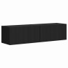 Meuble TV mural 2 pcs Noir 60 x 31 x 29,5 cm Bois d'ingénierie 583094583094