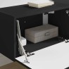 Meuble TV mural 2 pcs Noir 60 x 31 x 29,5 cm Bois d'ingénierie 583094583094