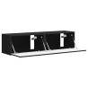 Meuble TV mural 2 pcs Noir 60 x 31 x 29,5 cm Bois d'ingénierie 583094583094