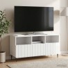 Meuble TV Blanc brillant 102 x 34,5 x 50 cm Bois d'ingénierie 583098583098