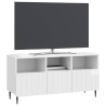 Meuble TV Blanc brillant 102 x 34,5 x 50 cm Bois d'ingénierie 583098583098