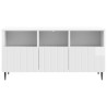 Meuble TV Blanc brillant 102 x 34,5 x 50 cm Bois d'ingénierie 583098583098