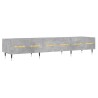 Meuble TV gris béton 150x36x30 cm bois d'ingénierie 583099583099
