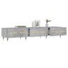 Meuble TV gris béton 150x36x30 cm bois d'ingénierie 583099583099
