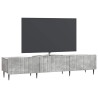 Meuble TV Gris béton 147 x 34,5 x 32 cm Bois d'ingénierie 583100583100