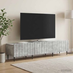 Meuble TV Gris béton 147 x 34,5 x 32 cm Bois d'ingénierie 583100583100