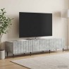 Meuble TV Gris béton 147 x 34,5 x 32 cm Bois d'ingénierie 583100583100