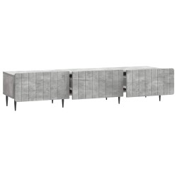 Meuble TV Gris béton 147 x 34,5 x 32 cm Bois d'ingénierie 583100583100