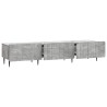 Meuble TV Gris béton 147 x 34,5 x 32 cm Bois d'ingénierie 583100583100