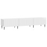 Meuble TV Blanc brillant 147 x 34,5 x 32 cm Bois d'ingénierie 583102583102
