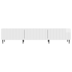 Meuble TV Blanc brillant 147 x 34,5 x 32 cm Bois d'ingénierie 583102583102